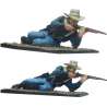Soldado disparando carabina Séptimo caballería Fort Apache