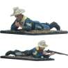 Sergeant firing carbine 7th cavalry Fort Apache