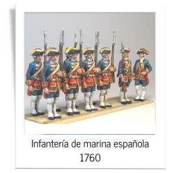 Spanish marine infantry 1760 unpainted