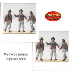 Sailors of the Spanish Navy 1800 unpainted