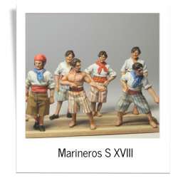 Unpainted sailor miniatures