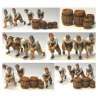 Miniatures 28 mm sailors below deck unpainted