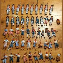 Unpainted 18th century British naval crew