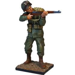101st Airborne Division soldado disparando M1 Garand 60mm