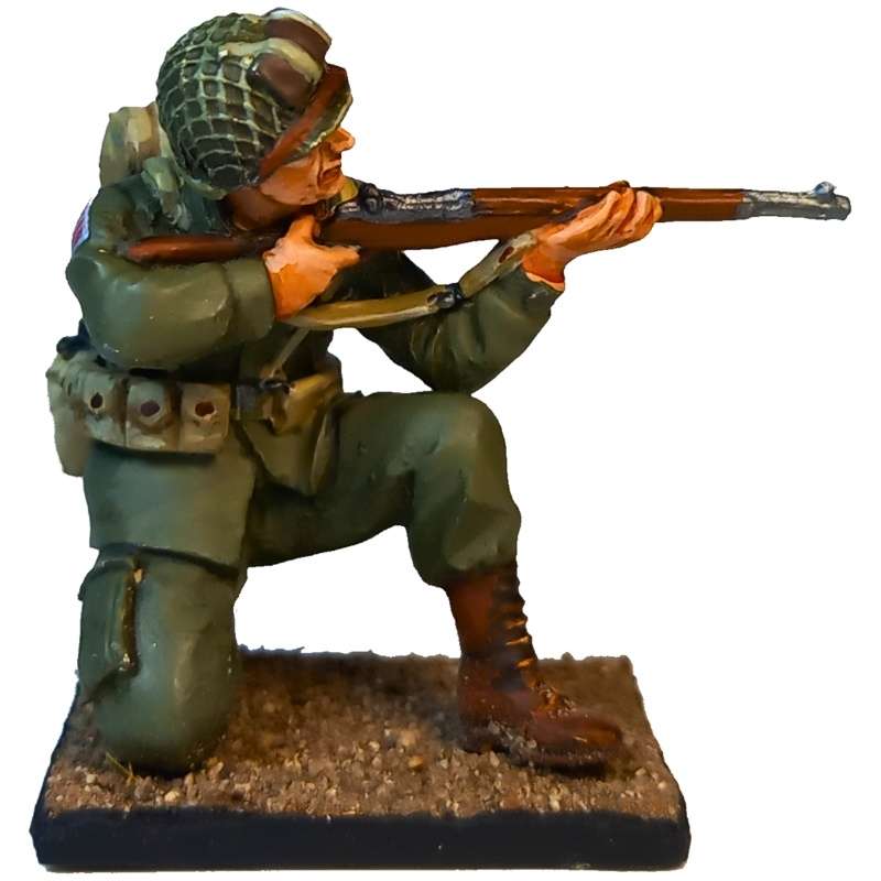 101st Airborne Division arrodillado M1 Garand 60mm