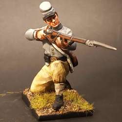 15th Alabama infantry rgt. arrodillado disparando