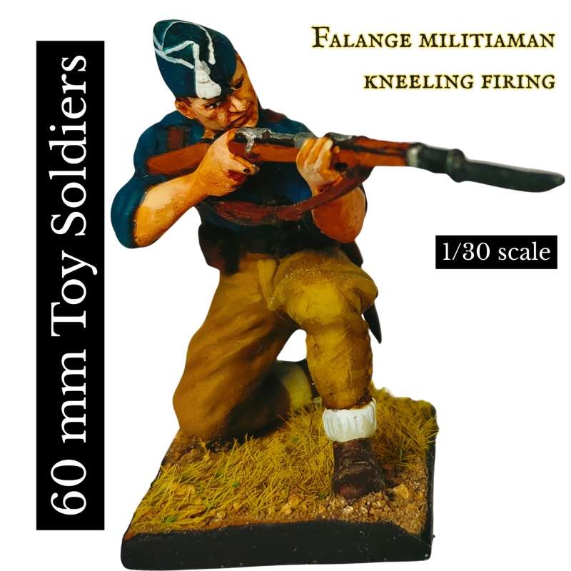 Soldado Falange disparando rodillas