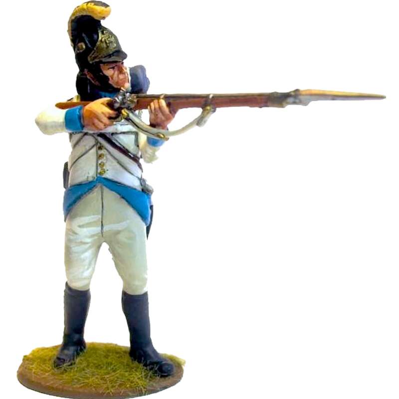 Austrian infantry regiment Lindenau 1805 fusilier standing firing
