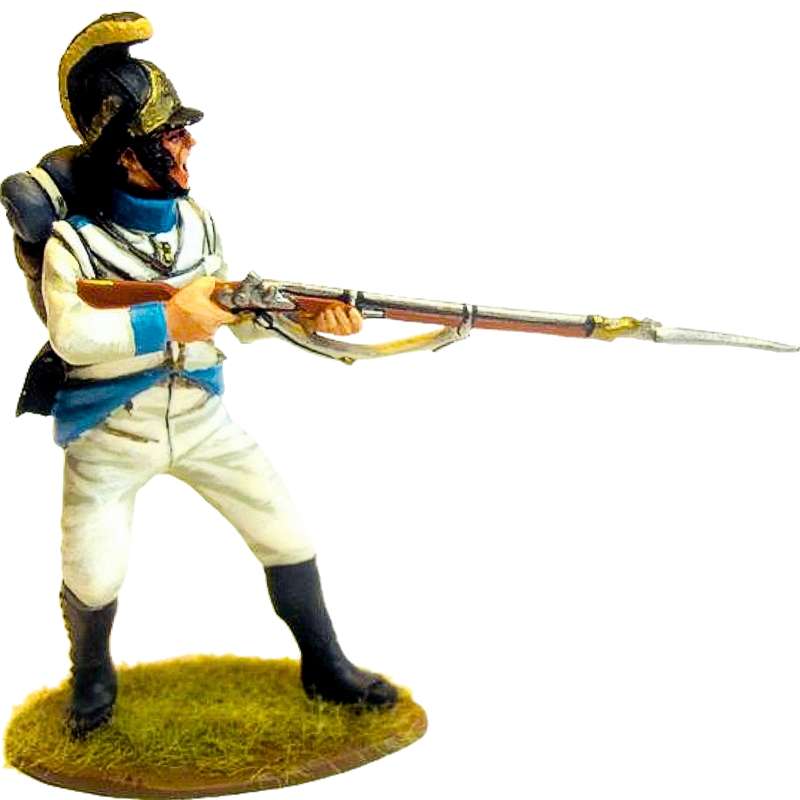 Austrian infantry regiment Lindenau 1805 fusilero disparando