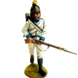 Austrian infantry regiment Lindenau 1805 fusilero marchando al ataque