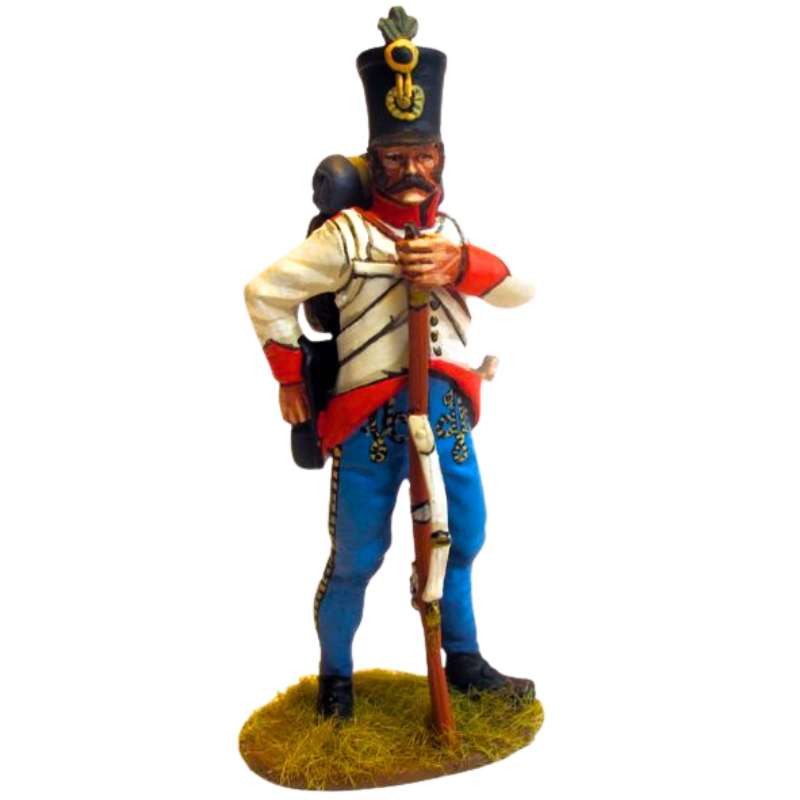 Austrian hungarian infantry regiment Duka fusilier recargando
