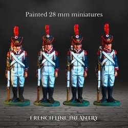 Infantería línea francesa 28 mm pintadas 1