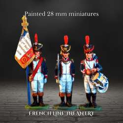 Infantería línea francesa 28 mm pintadas 2